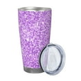 thumbnail image 2 of KLL Lilac Glittering Print 40oz Stainless Steel Insulated Car Cup with Spillproof Lid - Keep Your Drink Hot or Cold on the Go-Without Straw, 2 of 8