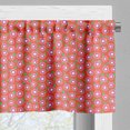 thumbnail image 3 of Ambesonne Spring Valance Pack of 2, Cheerful Flowers, 54"X18", Burnt Sienna Coral, 3 of 5