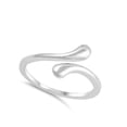 thumbnail image 4 of Open Twist Accent Stackable Ring 925 Sterling Silver Band Jewelry Female Male Unisex Size 4, 4 of 4