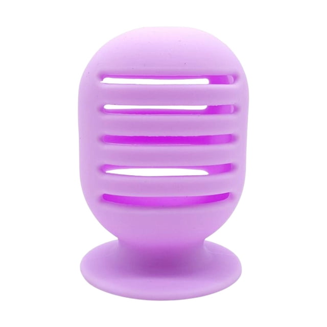 Esponja de maquillaje Titular Inastillable Hueco Diseño Ventilación Secador Rack Contenedor Violeta jinwen Soporte de esponja de maquillaje