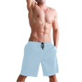 thumbnail image 5 of Dailycode Men's Quick Dry Swim Trunks Beach Shorts Casual Summer Board Shorts with Pockets, Baby Blue, 5 of 8