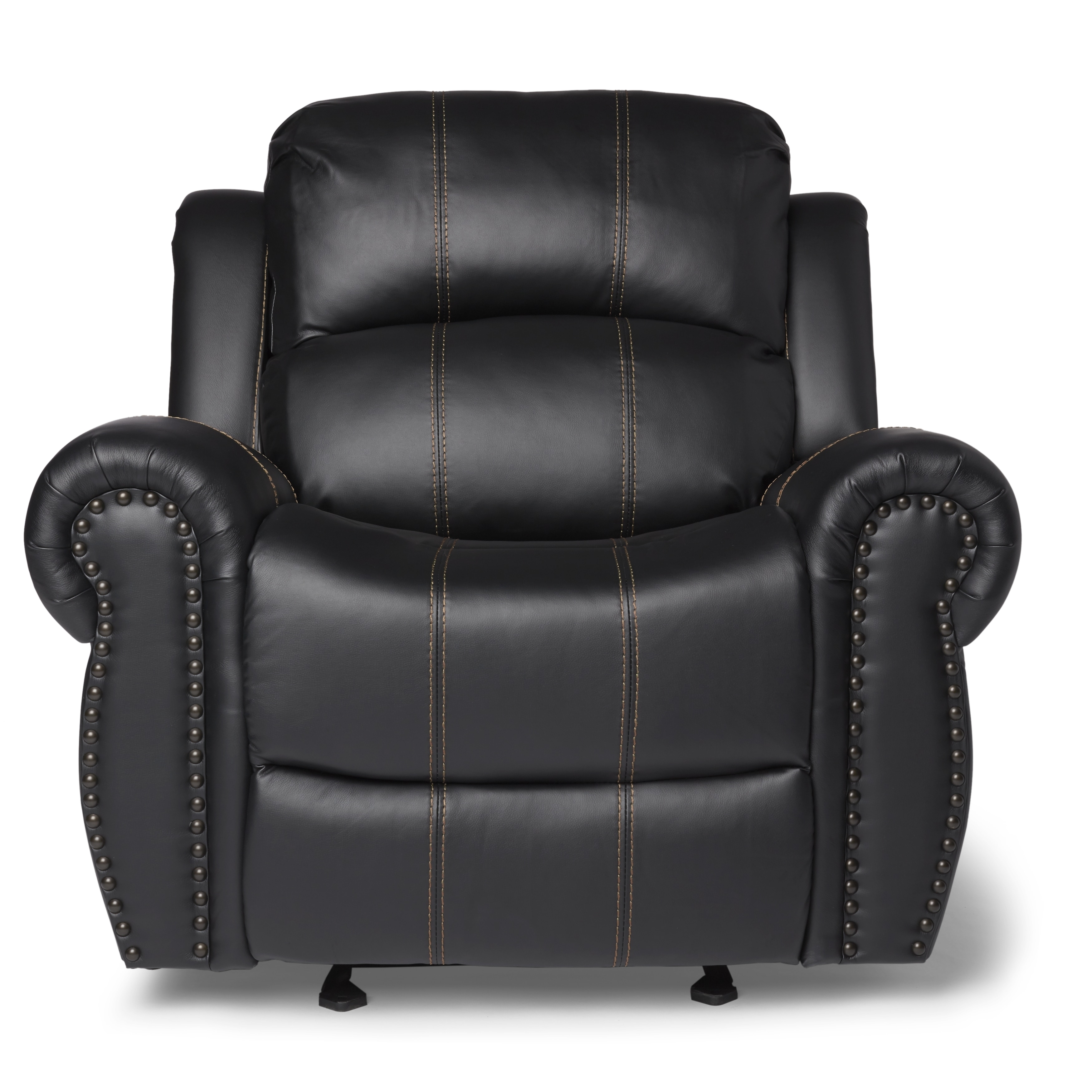 Charlie Faux Leather Glider Recliner Club Chair Christopher Knight