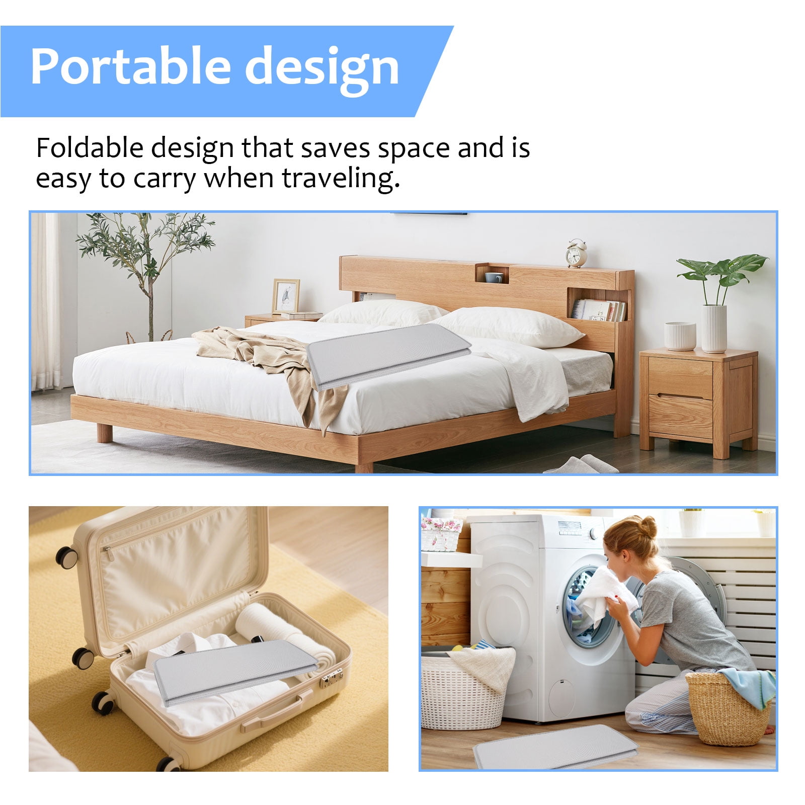 Qianwei Steamer Board for Clothes with Ironing Glove,Stand for Steaming Clothes,Steamer Pad,Hanging Ironing Board,Steamer for Clothes,Hanging Steam Iron Pad