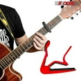 thumbnail image 5 of Guitar Capo, Quick-Clamp Capo for Acoustic Electric Guitar, Banjo, Mandolin, Ukulele, 6-String Buzz-Free Clip with Silicone Pad, 5 of 14