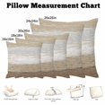 thumbnail image 5 of Throw Pillow Covers, Brown Grey 16x16 Pillow Covers for Couch/Sofa/Bed, Farmhouse Gray Barn Wooden Vintage Striped Decorative Square Linen Cushion Pillowcase for Home Decor, 5 of 9