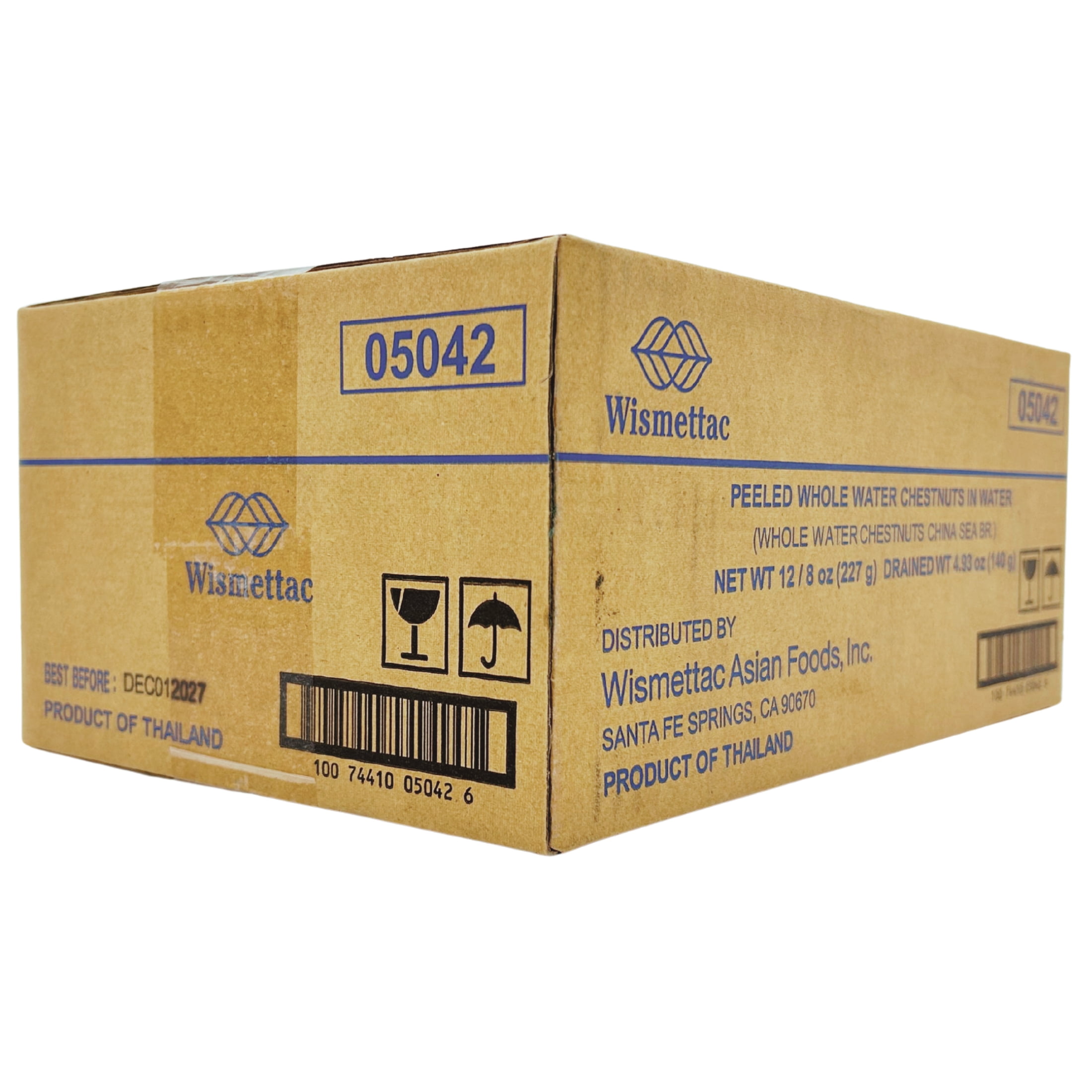 China Sea Whole Water Chestnuts, 8.00 oz, 12 pack