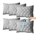 thumbnail image 1 of Amorosa 6 Piezas Fundas de Almohadas Impermeable de Triple Capa Funda de Almohada Sofá Transpirable Protector de AlmohadaI Lavable Máquina para Hogar Hotel Gris Estándar-50*80cm, 1 of 7