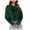 Green, variant on SNKSDGM Black Long Sleeve Crop Top V Neck Fall Clothes for Women 2026 Women Fashion Casual Solid Round Neck Long Sleeve Crop T Shirt Top Xl