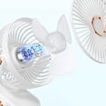 thumbnail image 4 of Ventilateur de Refroidissement Compact 3en1 Sans Fil avec Tête Oscillante et Pince, 4 of 6