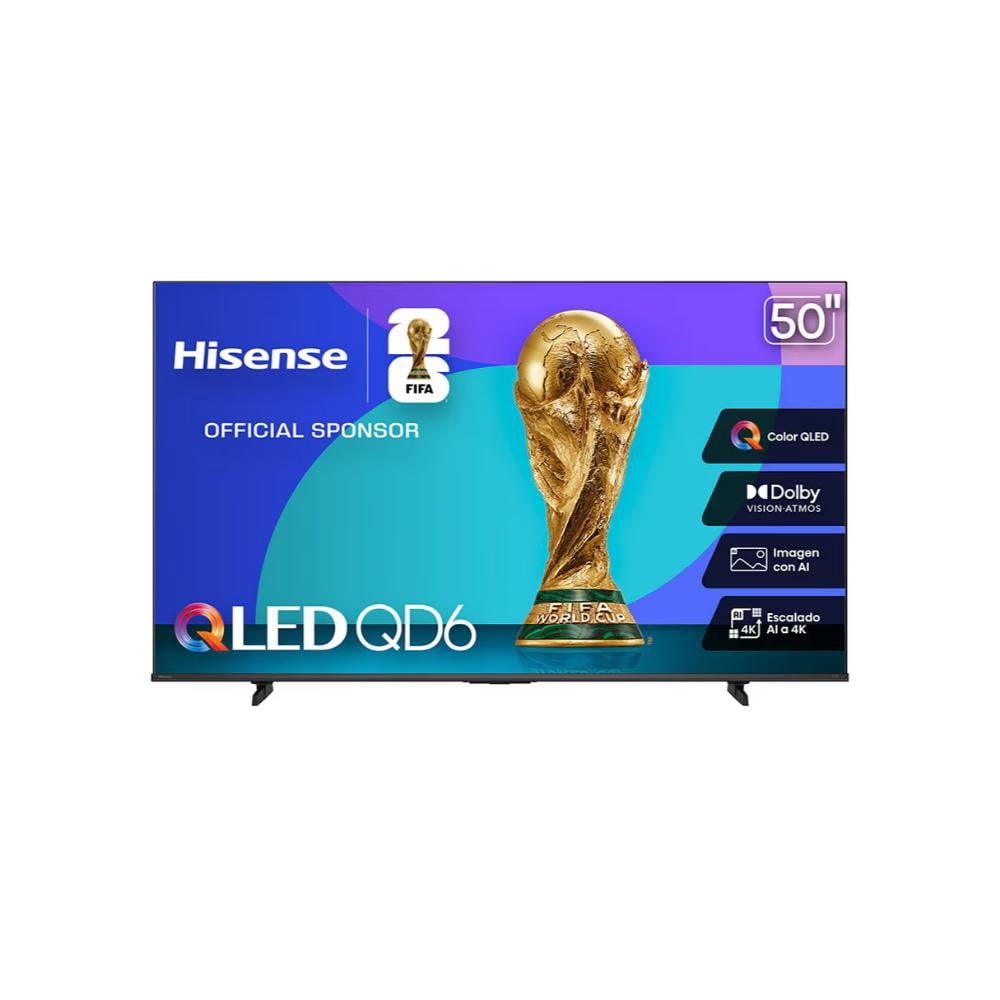 Tv 50 Pulgadas Smart TV Qled UHD 4K 50QD65QV Hisense con Sistema Operativo VIDAA