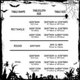 thumbnail image 5 of Halloween Tablecloth, Halloween Table Cloth with Pumpkin Spider Web Bat Tablecloth, Waterproof Wrinkle Free Rectangle Tablecloth Polyester Fabric Table Cover for Halloween Party Decoration, Black, 5 of 5