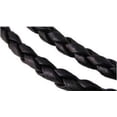 thumbnail image 2 of ORUYROP Twisted Braided Rope Black Leather Cord Chain Necklace 16" 18" 20" 30", 2 of 2