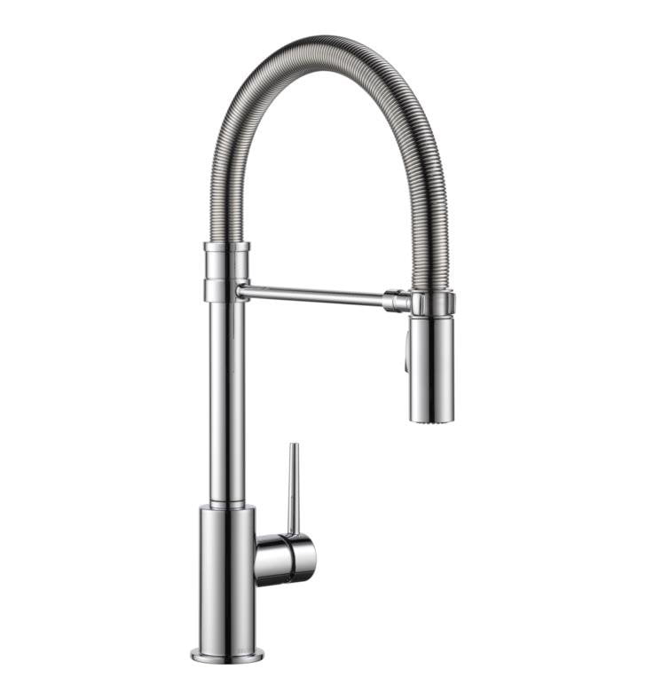 Delta Trinsic Single Handle Pull-Down Kitchen Faucet With ...