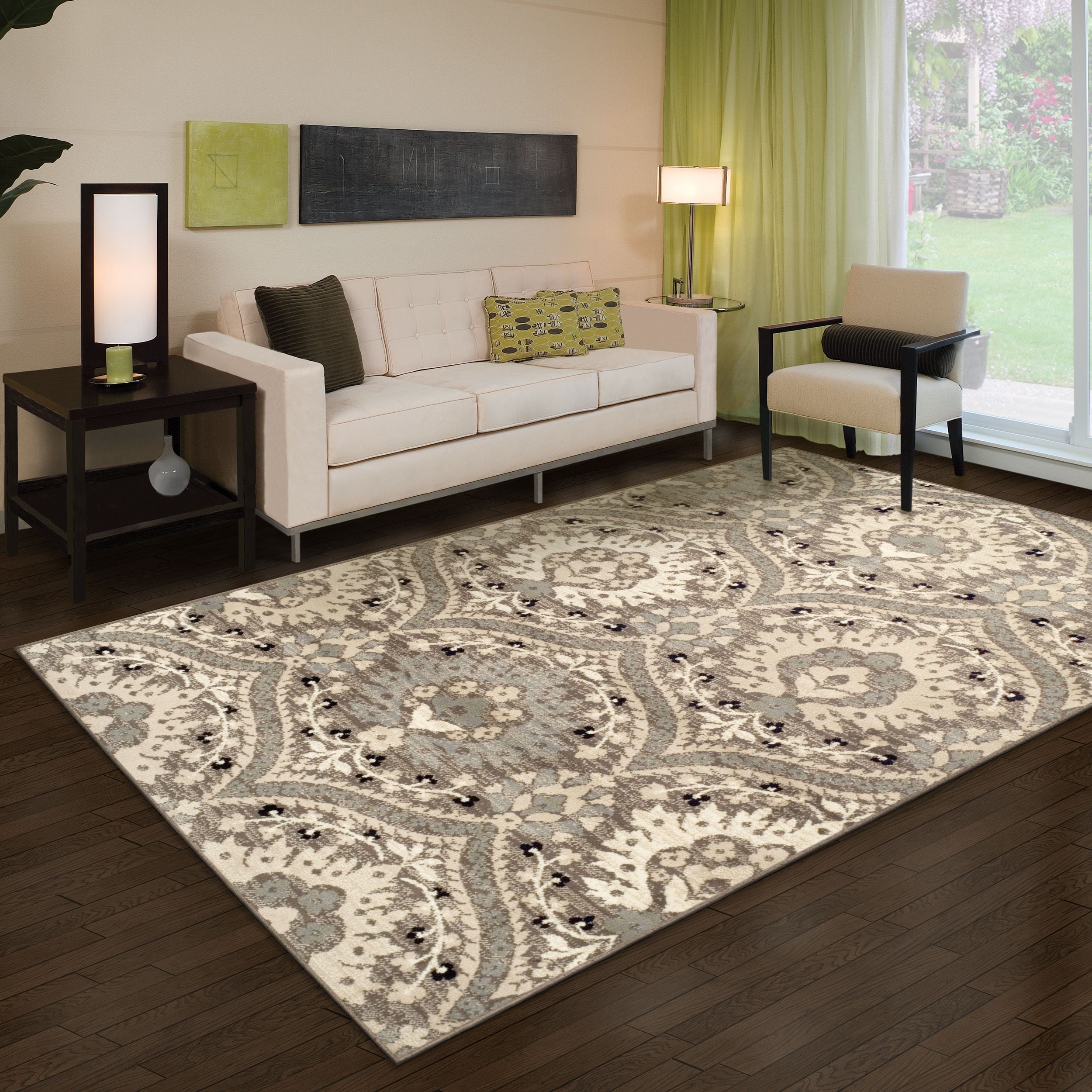Impressions Fowler Indoor Rustic Floral Area Rug 5x8