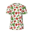 thumbnail image 5 of Wukai Strawberry Print Men's Short-Sleeved Mesh T-Shirt,Quick-Dry Short Sleeve Workout T-Shirt-4X-Large, 5 of 8