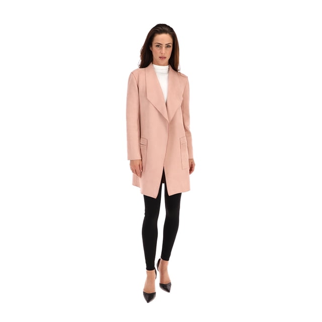 Abrigo Contemporáneo Solapa Anchay Bolsas Tipo Canguro. Shyla T75074/Contemporáneo/Abrigo