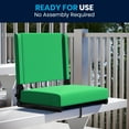 thumbnail image 3 of BizChair Set of 2 500 lb. Rated Lightweight Stadium Chair with Ultra-Padded Seat, Bright Green, 3 of 12