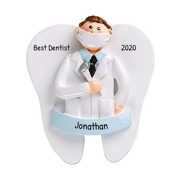 Personalized Dentist Ornaments 2024 - Custom Gifts for Dental Assistant and Healthcare Ornament