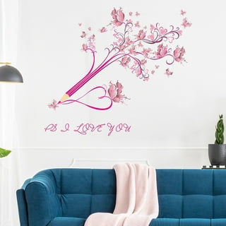 1pc Pink Pvc Mirror Sticker, 'you Look Cute As ' Confidence Slogan Wall  Decal Suitable For Bathroom, Dressing Table, Makeup Room, Living Room Decor