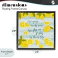 thumbnail image 4 of Stupell Industries Farmhouse Everyone Needs Bright & Zesty Black Floating Frame Canvas Art, 25 x 25, by Anna Quach, 4 of 8
