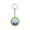 Blue, variant on Cute Bun Face Keychain Smiley Bun Face Bag Charm Pendant Portable Decorative Key Charm For Backpack Handbag Car Keys Daily Decor(Blue-1.38")