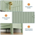 thumbnail image 6 of Ataucjin 3-Drawer Fluted Dresser for Bedroom ,Wood Dresser Nightstand for Bedroom, Modern Chest of Drawers, Storage Organizer Cabinet for Living Room, Hallway, Entryway, 6 of 8