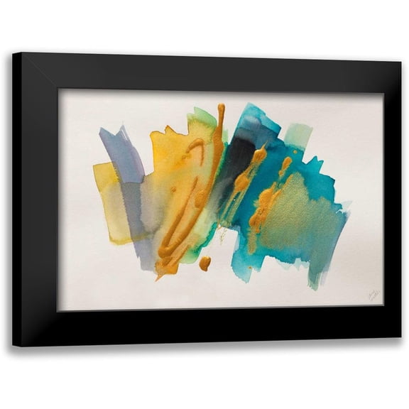Loreth, Lanie 14x11 Black Modern Framed Museum Art Print Titled - Amber Gold I