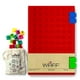 Gaufre, carreaux cubiques en silicone souple et combo carnet / journal, grand, 8,25 x 5,5 Po - Rouge – image 1 sur 1