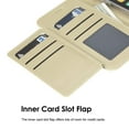 thumbnail image 4 of Designx Series Leather Wallet Phone Case With 6 Card Slots Cash Slot And Lanyard For Iphone 14 Pro Max 6.7 - Gold, 4 of 8