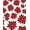 Red, Pattern 2, variant on ODIKA 4'x6' Machine Washable Non-Slip Area Rug, Baseball Stitch Latch Hook Yarn Embroidery Needlework Kit High Traffic Rug, Red, 646023