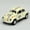 white-53, variant on 1: 32 is suitable for Volkswagen Beetle retro vintage car alloy die-casting metal car models, children's toy car collections, and boys' birthday gifts