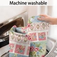 thumbnail image 5 of Pioneer Flower Floral Print Pattern Bathroom Rugs Mat, Non Slip Microfiber Bathroom Rug with Rubber Backing, Soft Mats for Bathroom Floor Tub Shower, 24"x60", 5 of 5