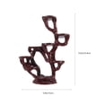 thumbnail image 2 of LULULION Indoor Resin Plant Pot Stand Dark Brown Multi Layer Planter Holder for Home Use, 2 of 5