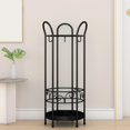 thumbnail image 6 of Iron Round Umbrella Stand Rack Standing Umbrella Holder for Hotel Entrance Home black, 6 of 8