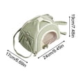 thumbnail image 2 of Small Animal Carrier, Small Animal Travel Bag, Cat Bird Rabbits Hamster Carrier Breathable Outdoor Portable Pouch for Hamster Bird Bunny (Pink,D,9.5x6.7x7.5”), 2 of 4