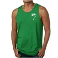 thumbnail image 3 of SGFCWSX Men's Tank Tops Print Sleeveless Shirts Breathable Lightweight Tops for Beach Vacation Casual Green Size XL, 3 of 6