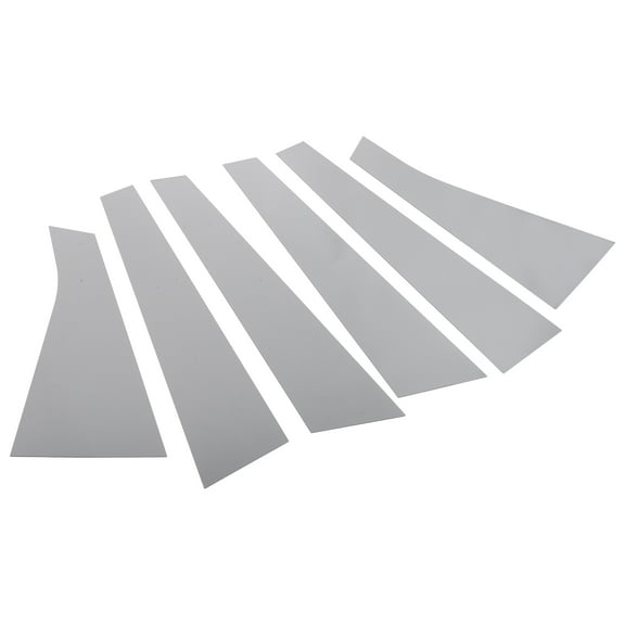 Unique Bargains 6 Pcs Door Pillar Window Trim for Chevrolet Impala 2006-2013 Plastic Chrome Silver Tone Replace