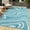 Lake green / light blue / white, variant on Danolapsi Outdoor Rug 9x12 Patio Waterproof,Abstract Outdoor Plastic Straw Rug Camping Rugs for Outside Your RV,Reversible Foldable Mats with Portable Bag,Plastic Straw Carpet for Deck,Picnic,Porch