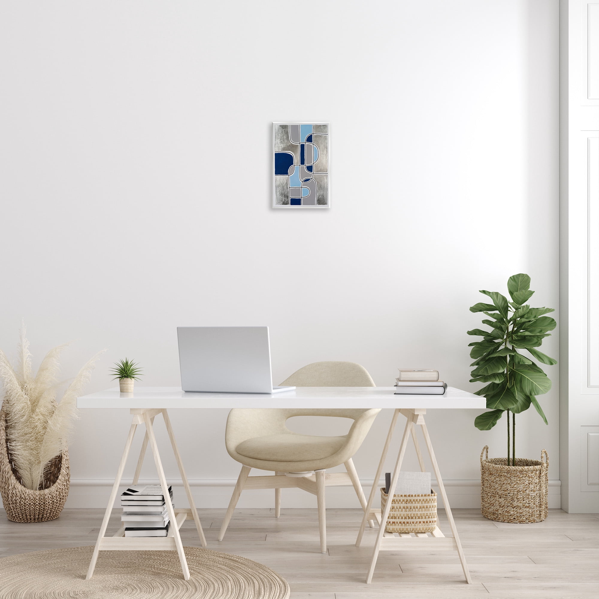 Stupell Industries Alternating Centric Shapes Abstract Painting Unframed Art Print Wall Art, 10 x 15