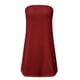 thumbnail image 3 of Camiseta sin mangas Bandeau sin tirantes para mujer, camisetas de tubo de Color sólido de verano, blusa informal Sexy con hombros descubiertos para vacaciones, Top Pompotops  FGAJ2317, 3 of 4