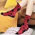 thumbnail image 3 of Coolnut Ladybug Socks Winter Warm Socks Fashion Print Socks Novelty Casual Socks for Men Women( 1 Pack), 3 of 6