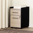 thumbnail image 2 of Pemberly Row 2-Drawer Mobile File Cabinet-Soft Elm and Matte Black, 2 of 3
