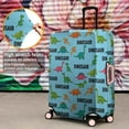 thumbnail image 4 of Blue Cartoon Dinosaurs Repeating Pattern Luggage Cover Fashion Suitcase Cover Baggage Covers Fit 25-28 Inch Luggage (Go Travel), 4 of 5