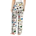 thumbnail image 3 of Qekee Aabstract Eyes print Women Pajama Pants, 3 of 9