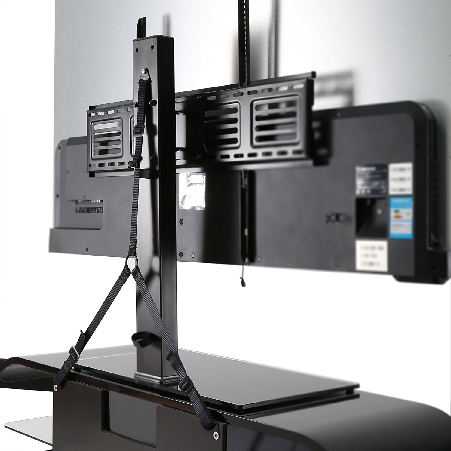 Universal TV Stand Base with Mount for 50 to 80 inch Flat screen  ,Height Adjustment and ± 50° Swivel Entertainment Center