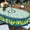 Blue-lemon01, variant on Lemon Outdoor Tablecloth with Umbrella Hole for Oval Table, Waterproof Strip Patio Table Cloth with Zipper - 60 x 84 inches