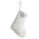 thumbnail image 2 of Calcetines navideños de seda blanca brillante, calcetines con letras de 23 cm, calcetines decorativos para chimenea, colgantes, 2 of 6