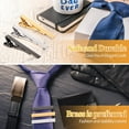 thumbnail image 3 of Transemion 6x Formal Occasions Stylish Tie Clip For Men S Necktie Gift For Men Copper Clip For Mens Tie 1Set, 3 of 6