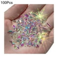 thumbnail image 2 of Jiaroswwei 100Pcs/Bag Nail Decorations Irregular Shape DIY Crafts Flat Bottom Glass Stones Nail Rhinestones for Nail Design, 2 of 8