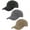 Black Khaki Gray, variant on 3 Pack Vintage Washed Cotton Adjustable Baseball Caps for Men Women Unstructured Low Profile Dad Hat